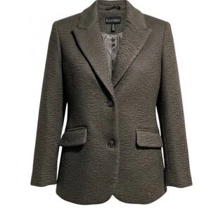 Ellen Tracy Soft Brushed Gray Blazer Coat Sz XL New